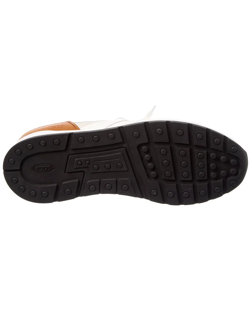TODs Sportivo Knit & Leather Sneaker