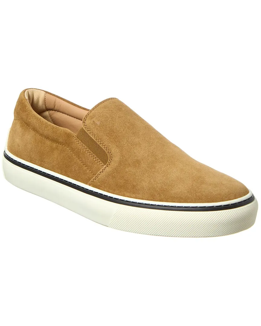 TODs Suede Slip-On Sneaker