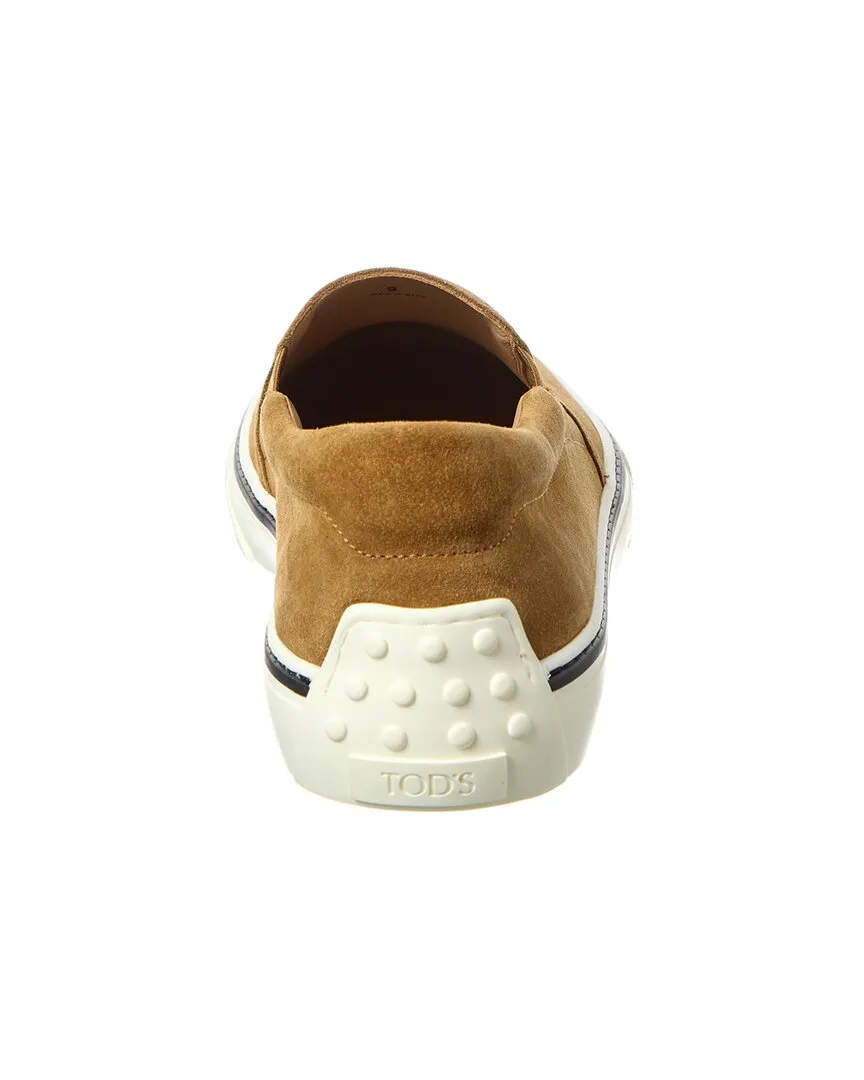TODs Suede Slip-On Sneaker