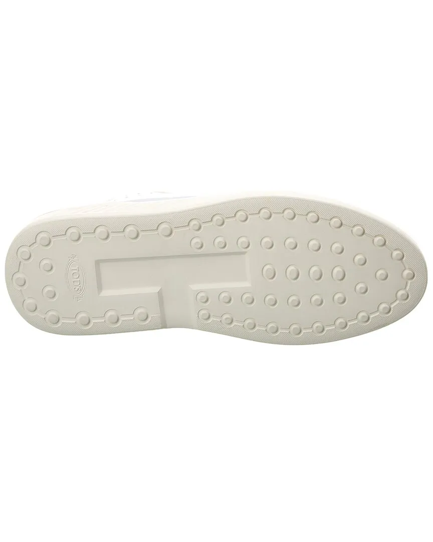 TODs x No_Code Leather High-Top Sneaker