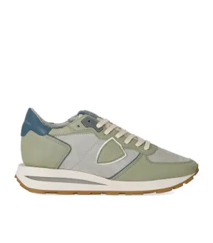 Tropez Haute Low Veau Mixage Gris Sage Sneaker