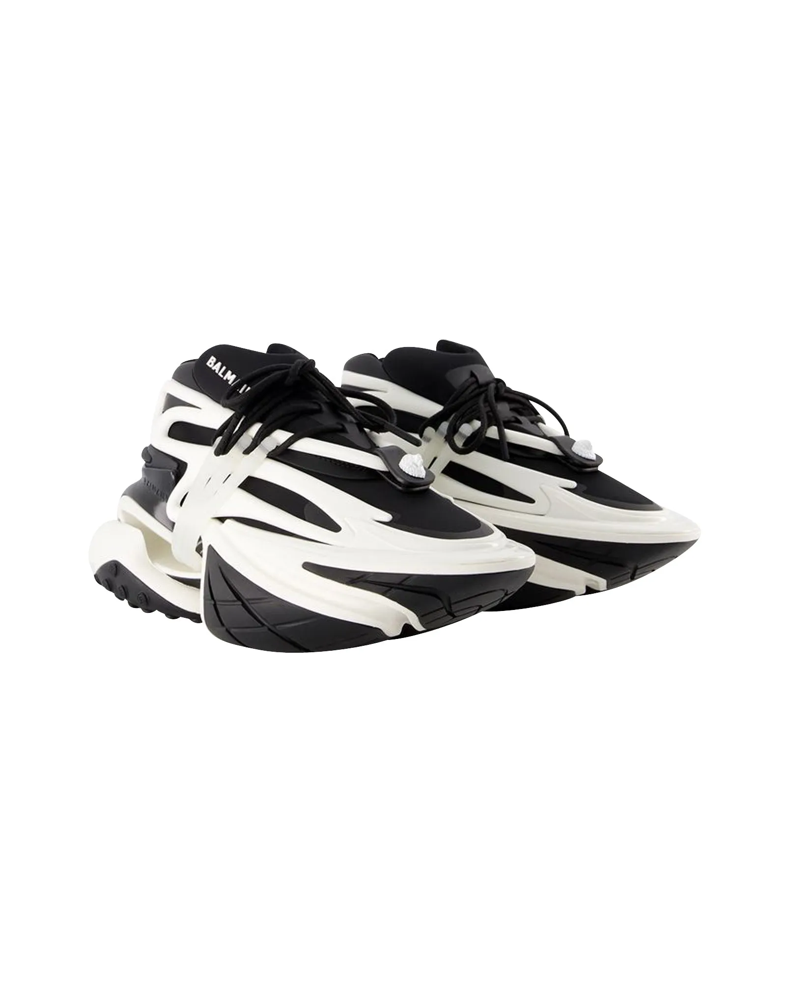 Unicorn Sneakers - Balmain - Leather - Black/ White