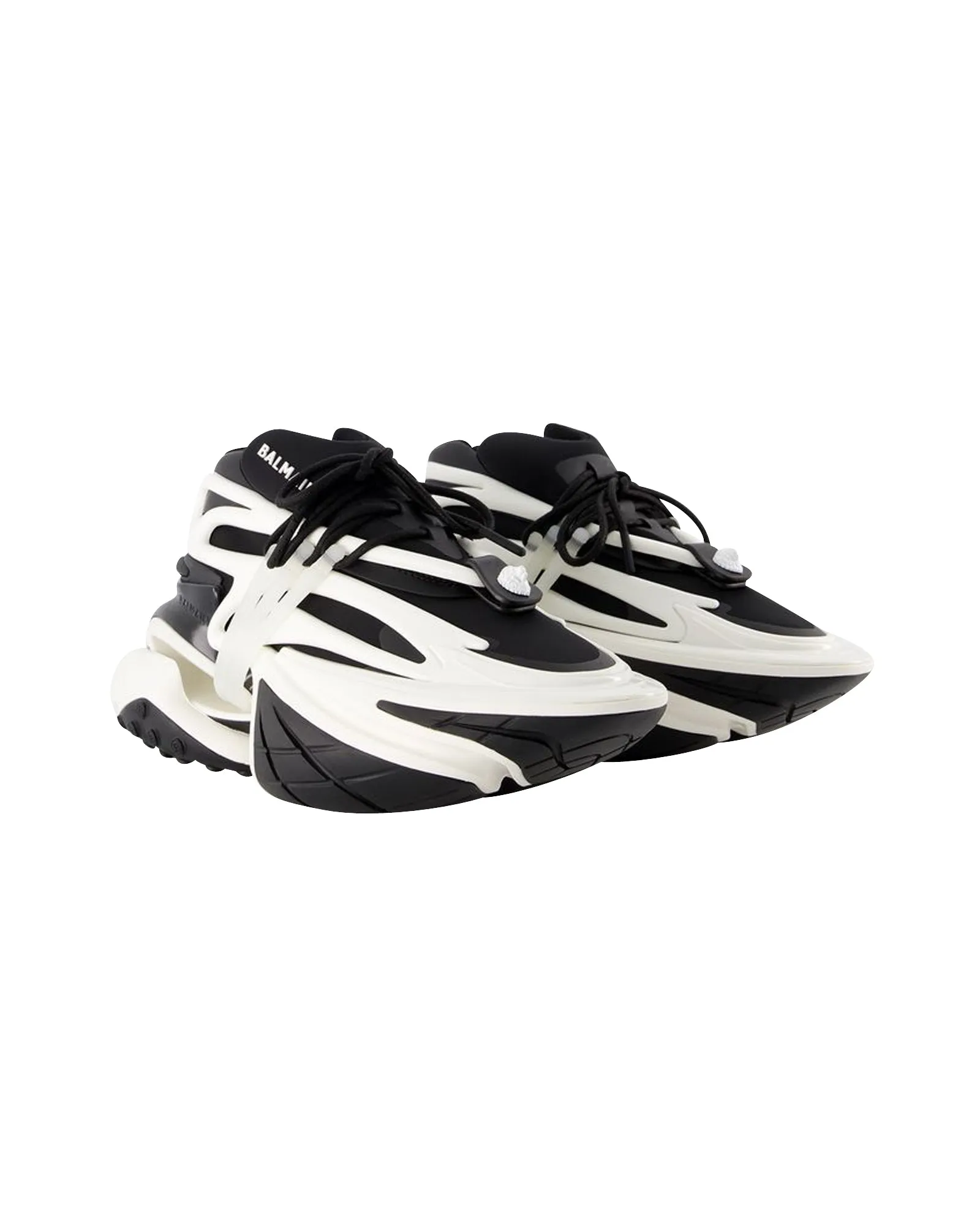Unicorn Sneakers - Balmain - Leather - Black/ White