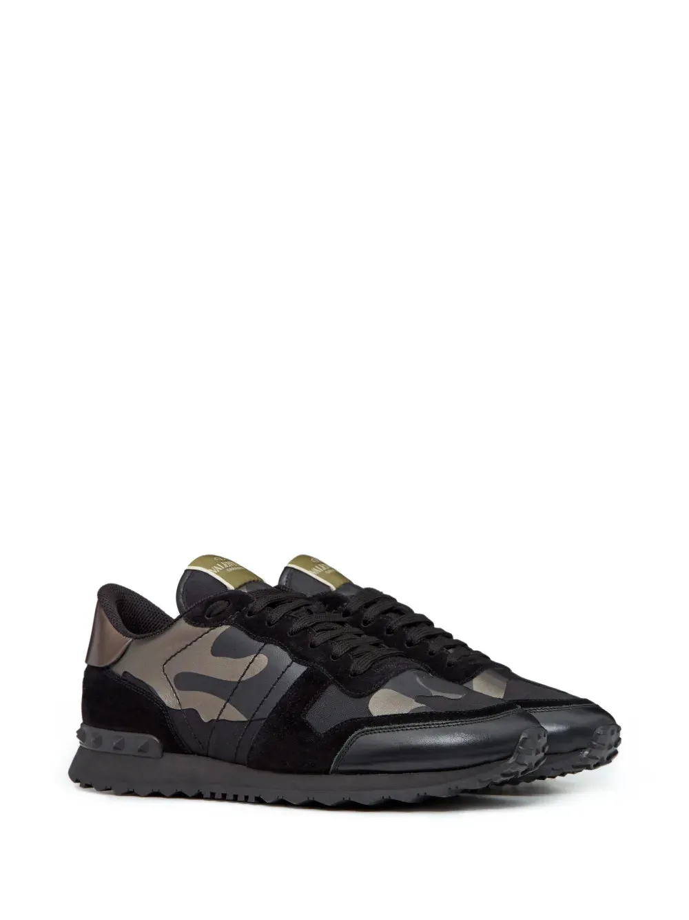 Valentino Rockrunner Camouflage-Print Sneakers