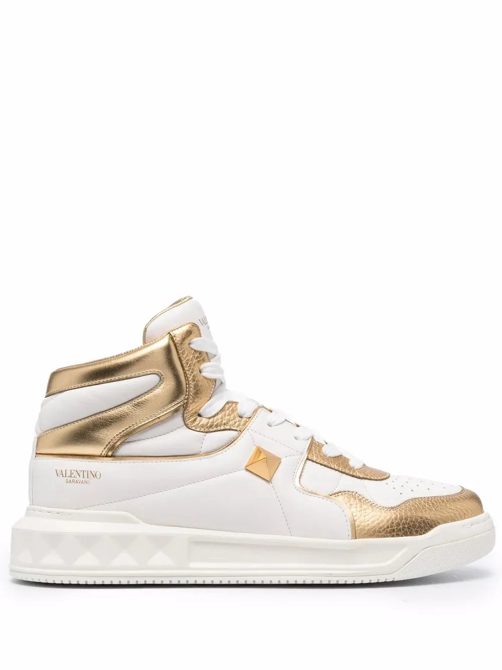 Valentino Roman Stud High-Top Sneakers