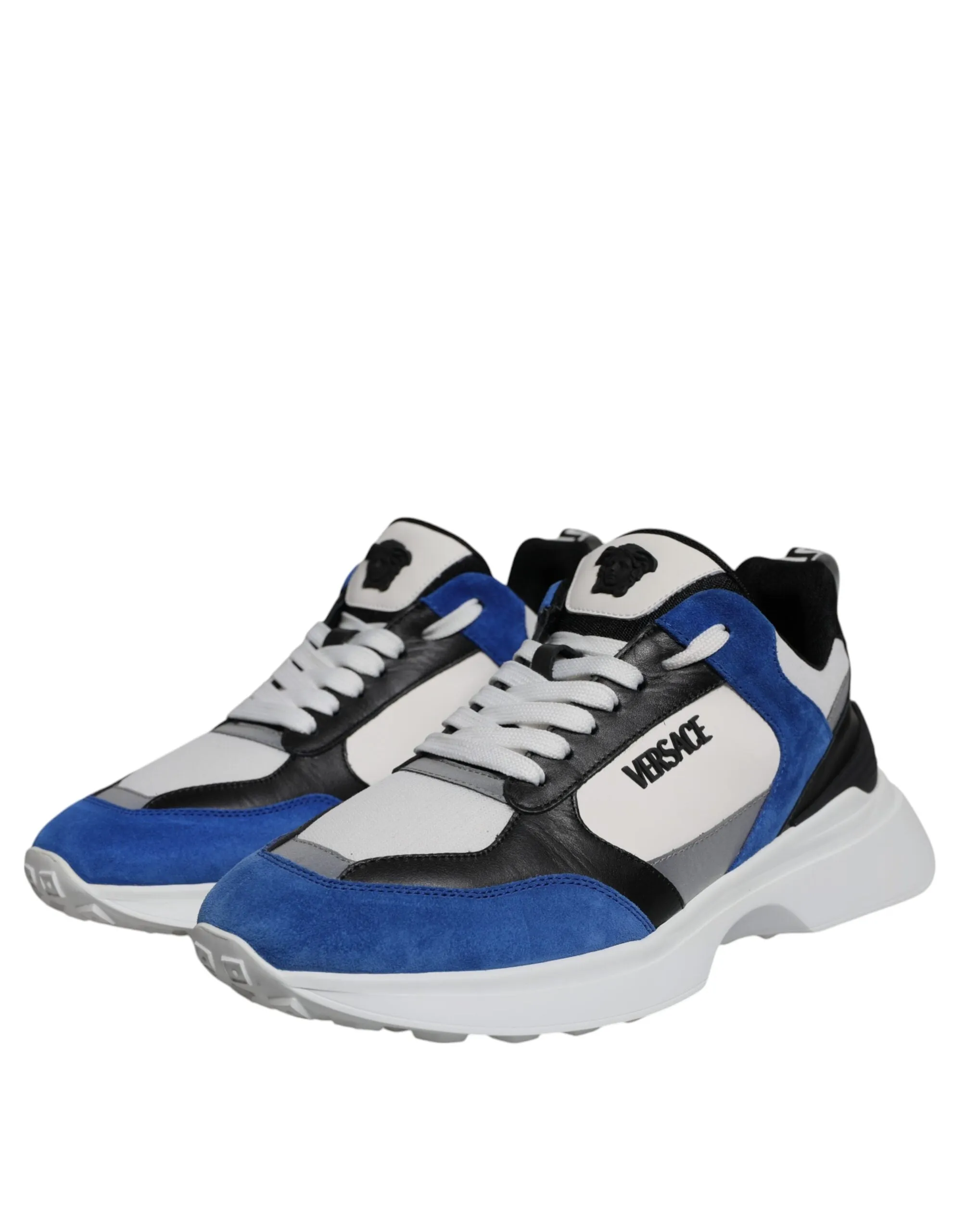 Versace multi Canvas Quad Fabric Medusa Low Top Sneakers Men's Shoes