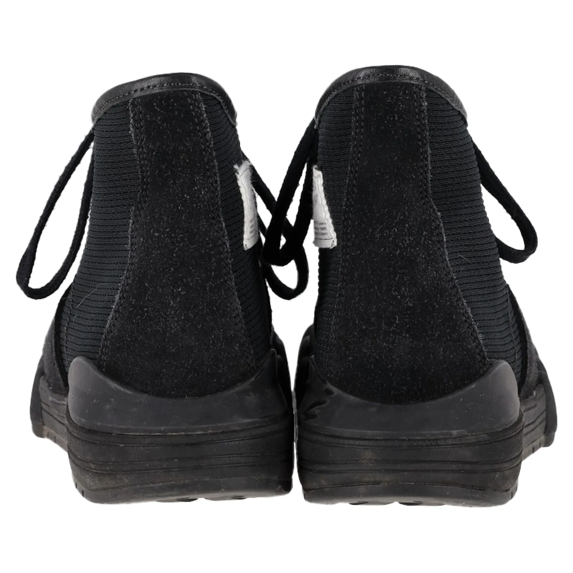 Visvim Lanier Leather-Trimmed High-Top Sneakers in Black Canvas