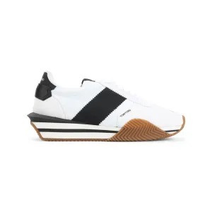 White And Black Leather Sneakers