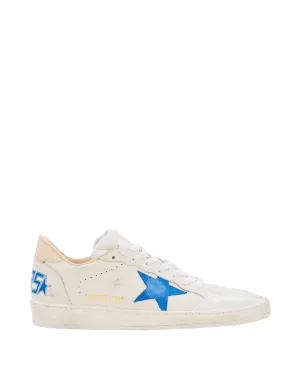 White Ball Star Nappa Leather Sneakers