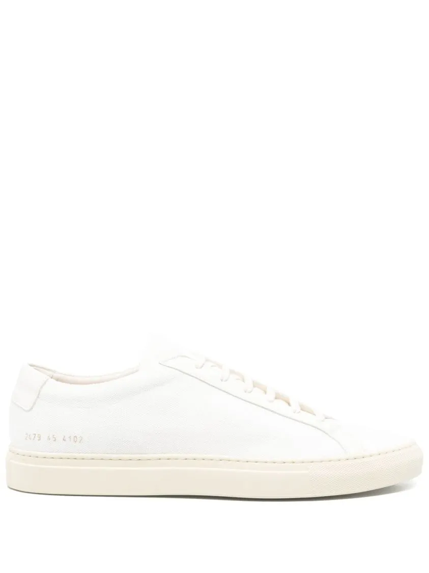 White Sneakers With Almond Toe