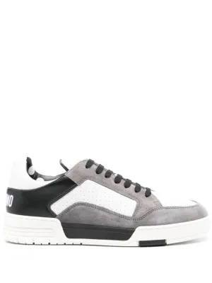 White/Multicolour Leather Sneakers